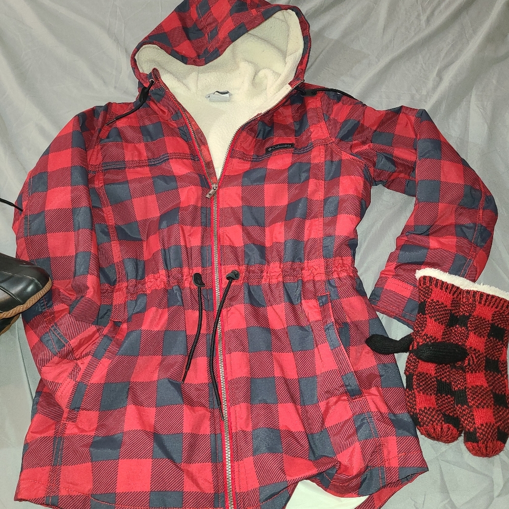 Columbia plaid coat bundle